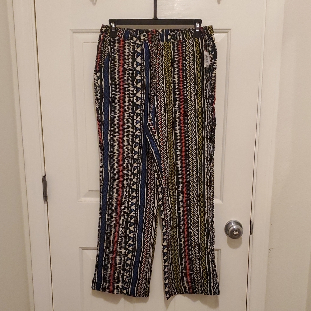 No Boundaries Multicolor Patterned Track Pants